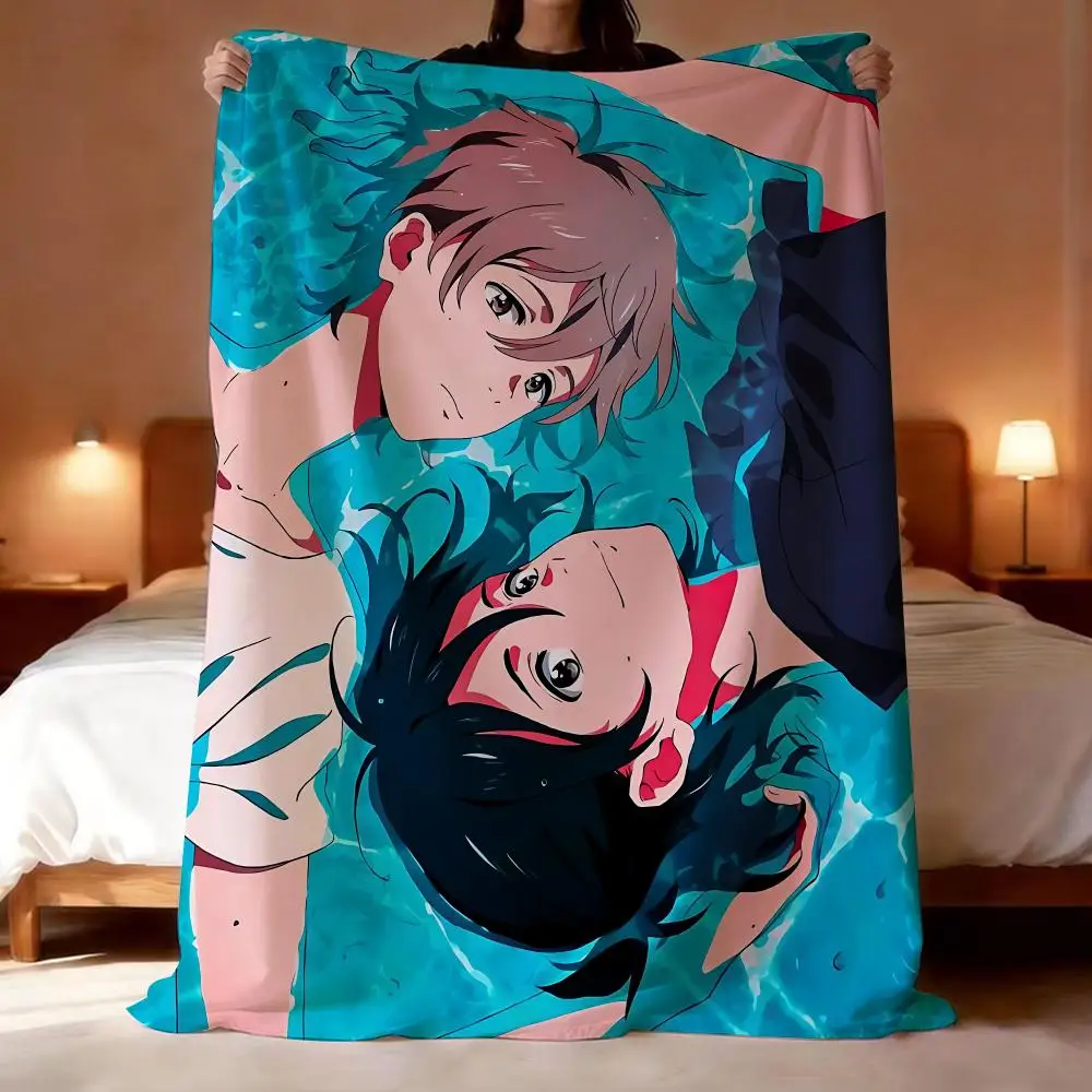 Anime Movie The Stranger by the Shore Throw Short Plush Throw Blanket Soft Skin-Friendly Multi-Scene Home Office