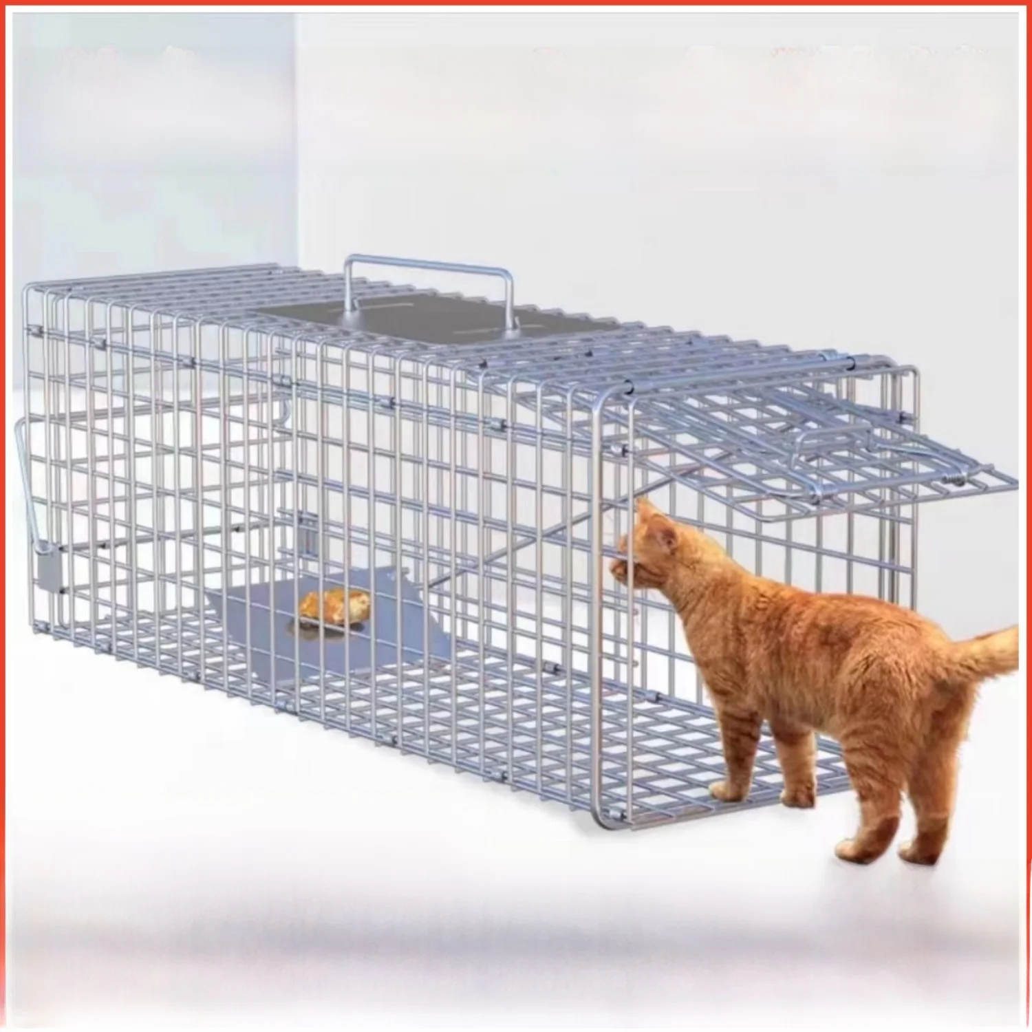 

Auatic Humane Trap Live Capture Device Pet Supplies Carrier Cage Small to Large s Indoor Outdoor Use