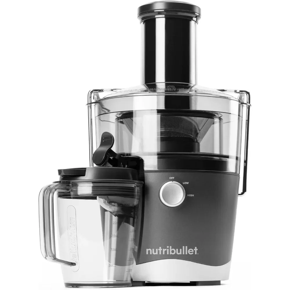 Juicer Centrifugal Juicer Machine for Fruit, Vegetables, and Food Prep, 27 Ounces/1.5 Liters, 800 Watts, Gray