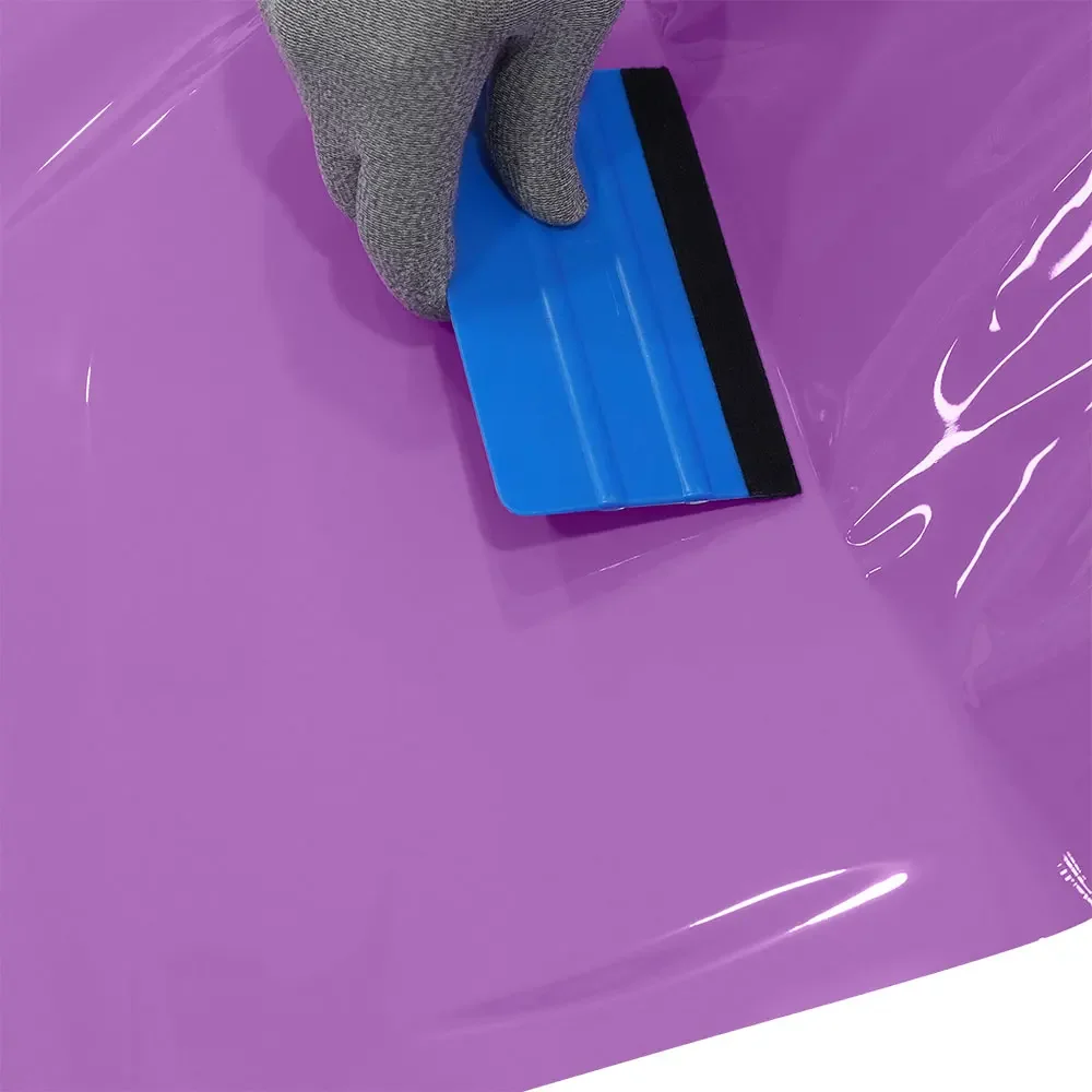 

Car Vinyl Film PET Crystal Pink Purple Self Adhesive Auto Vinyl Wrap Decal Motorcycle Vehicle Body Decoration Film Accessories