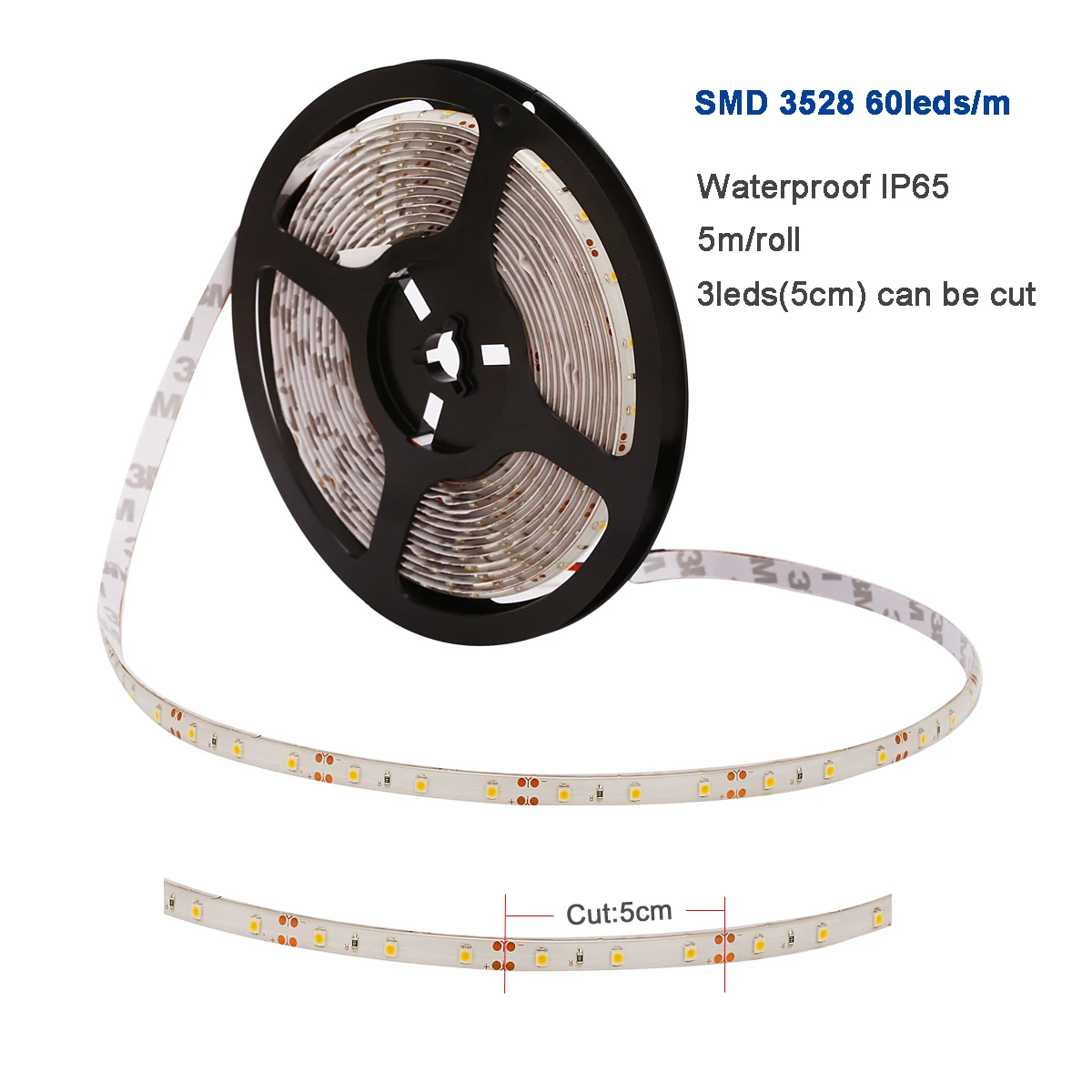 5m 300 LEDs 12V SMD 3528 IP20 IP65 LED Strip Light Tape  Ribbon RGB Single Color for home decor