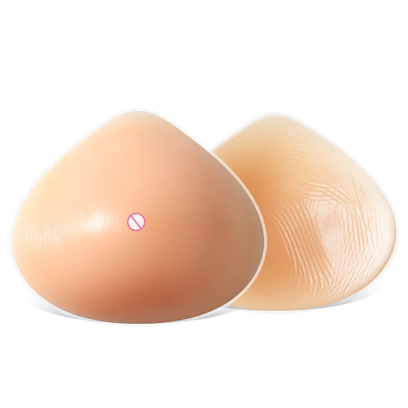 

ONEFENG Triangle Shape Silicone Breast Form Silicone Prosthesis Chest Bra Pad Enhancers for Mastectomy Women