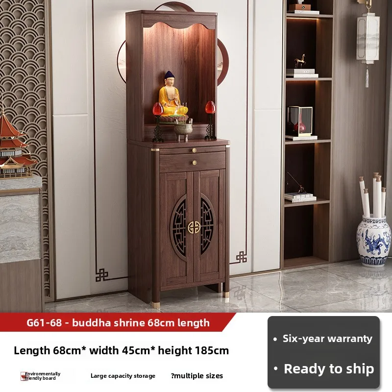 Cz new chinoiserie  incense altar for homecasemodern modern altar stepped bodhisattva altar buddha