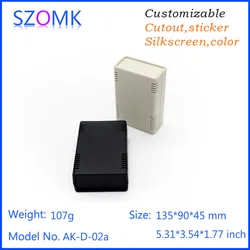 Plastic enclosure for electronics plastic case (1Pcs) 133*90*45mm black plastic project boxes plastic electronics project box