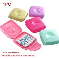 Travel Outdoor Portable Women Tampon Box Holder Privacy Protection Cotton Strip Storage Case Girl Tampon Organizer Random Color