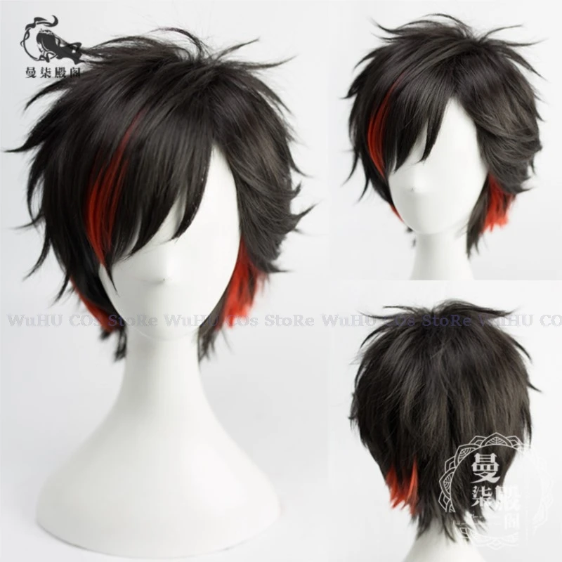 Ensemble Stars Cosplay Wig para Homem, Narukami Arashi, Morisawa Chiaki, Nagumo Tetora, Ogami Koga, Halloween Party