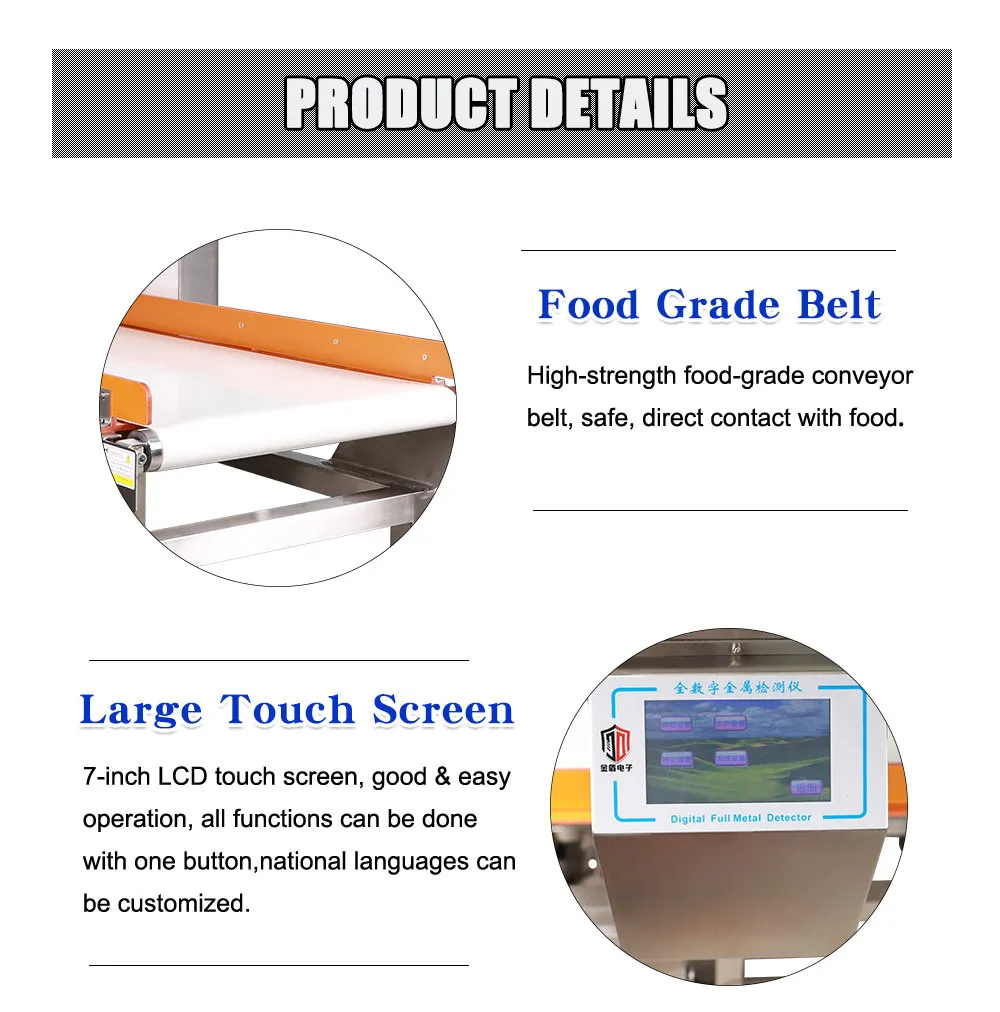 Food Metal Detector For Inspecting Foreign Object In Bagged Vegetable