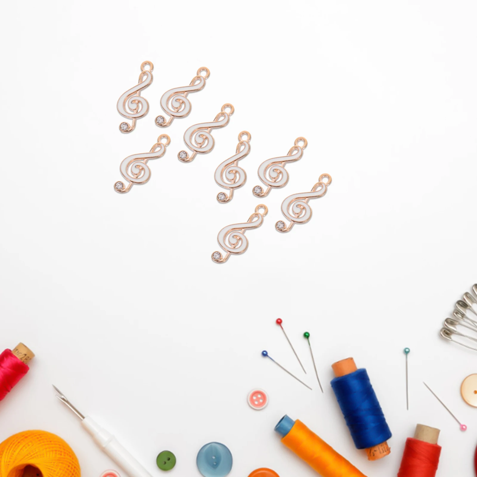 

10 Pcs Note Charms Metal Alloy Decorative Music Notes Charms Jewelry Making Supplies Decorative Music Symbol Accessories