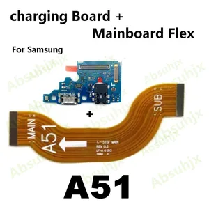 Placa de carregamento principal do carregador rápido, placa-mãe, doca USB, cabo flexível, Samsung A52, A72, A51, A71, A50, A30S, A31, A22, A21S 8 principais vendas placa base samsung a71 - №8