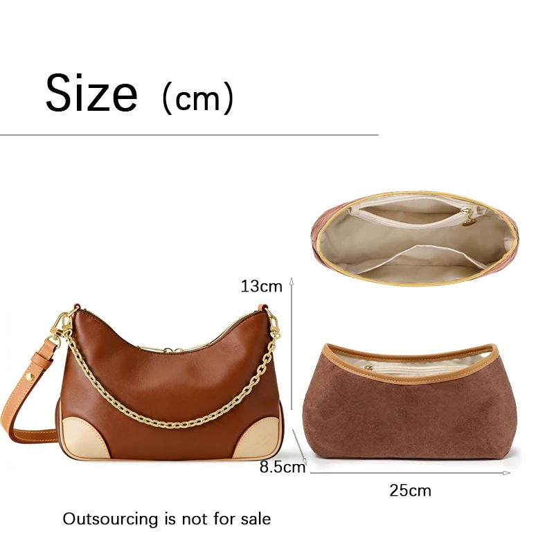 EverToner Multi-Pocket Organizer For L Brand BOULOGNE Hobo Bag Storage The Liner Bag Dupont paper Purse Insert Handbag Liner Bag