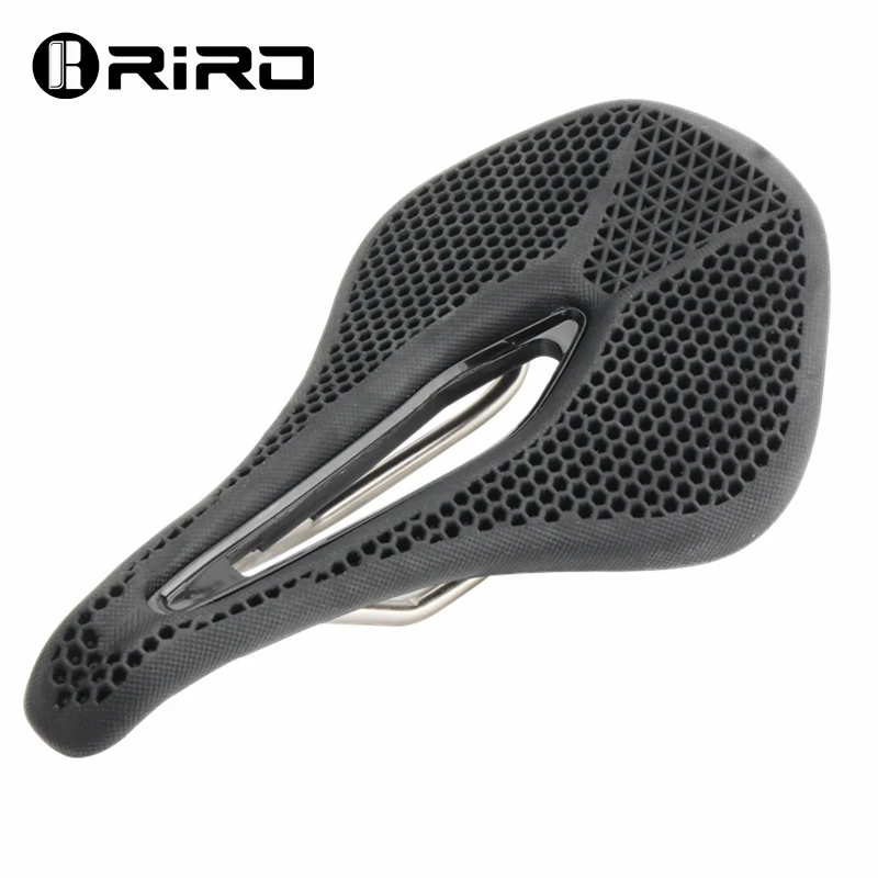 RIRO MTB 3D Bicycle Saddle Honeycomb Bionic Structure Comfortable Cushion Wear-resistant Durable Non-slip Road Bike Accessories