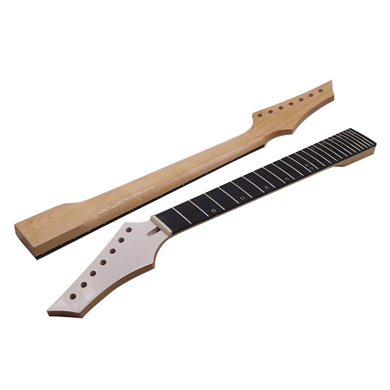 Left hand 7 string guitar neck Canada maple electric guitar neck 24F frets high gloss with middle line neck for electric guitar