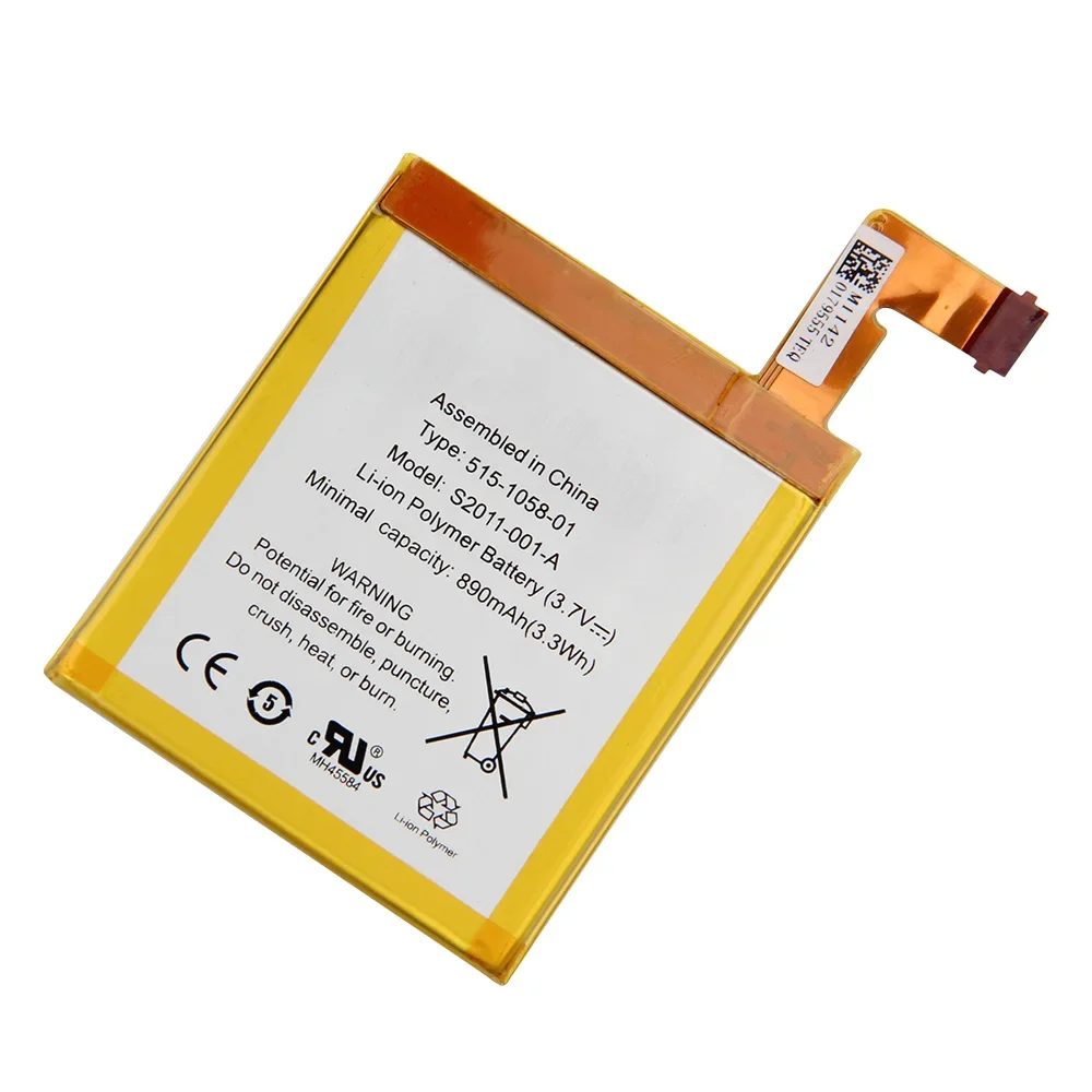 Совершенно новый сменный аккумулятор S2011-001-A для Amazon Kindle 4 5 6 D01100 515-1058-01 MC-265360 DR-A015 890 мАч