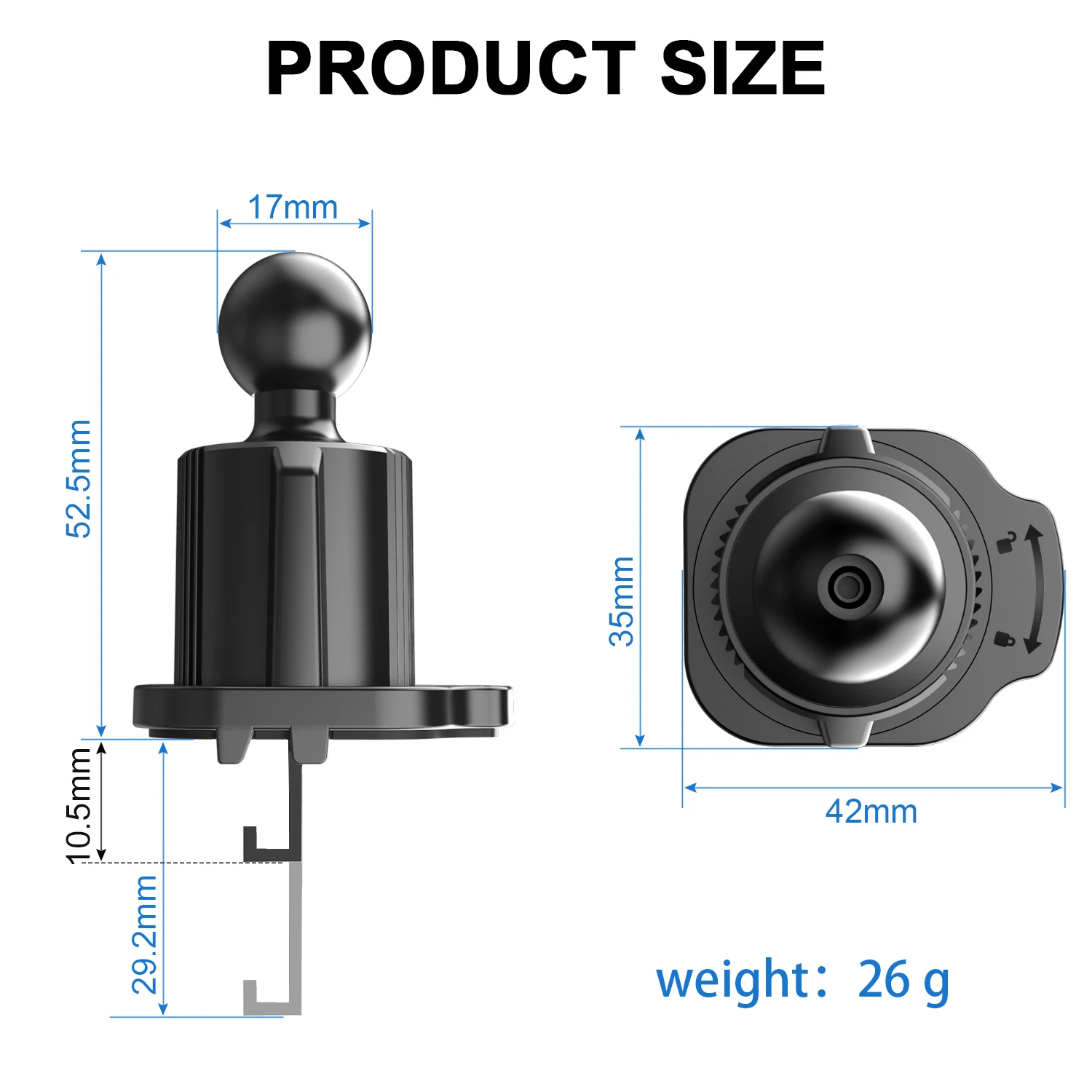Multifunctional Universal Car Air Vent Magnetic Cell Phone Holder Can be Rotated 360 Degrees Built-In 6 Powerful Magnets image 6