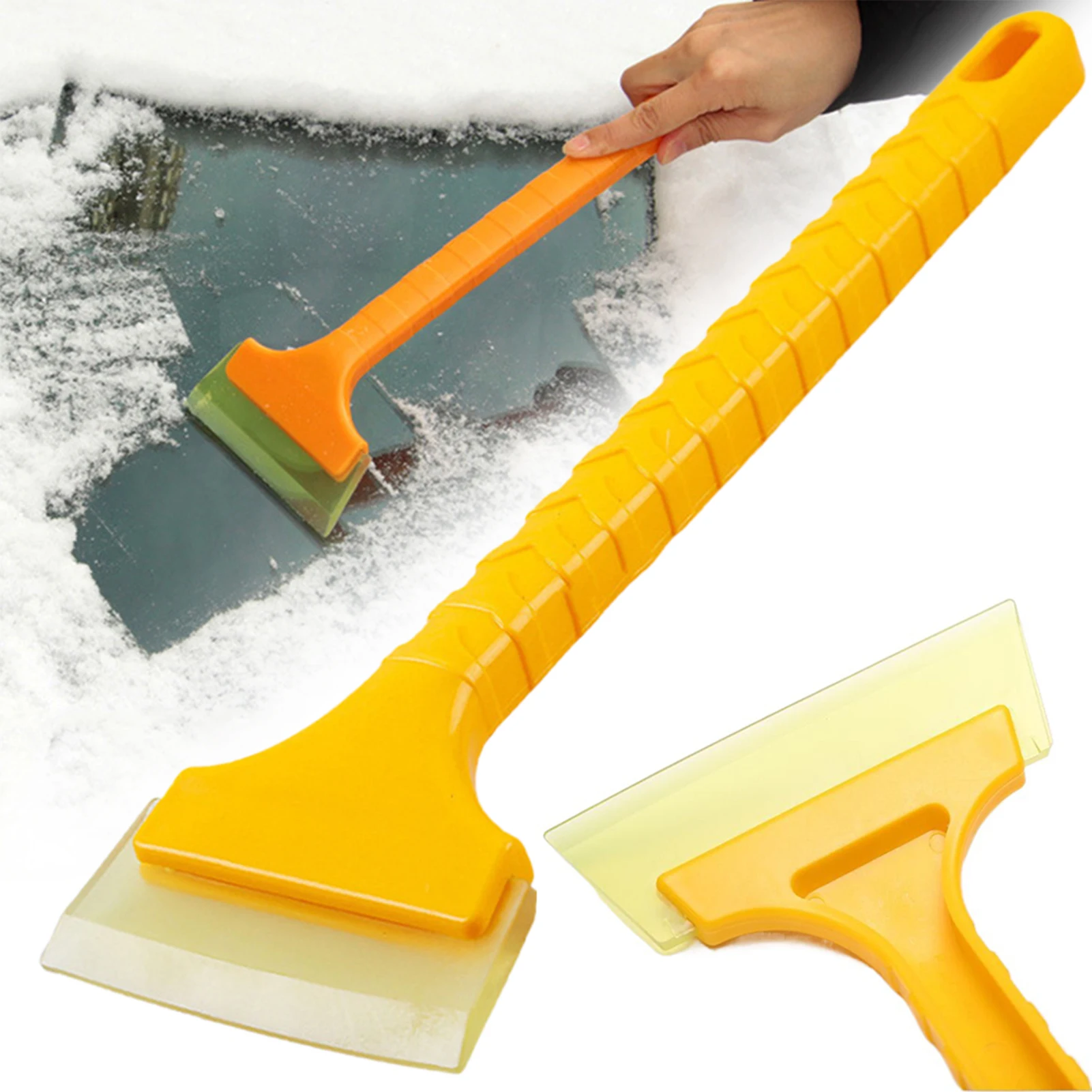 

Автомобильный скребок для снега, скребок для льда, щетка для снега с мягкой резиной, скребок для льда с длинной ручкой, автомобильная лопата для снега, скребок для льда для автомобиля