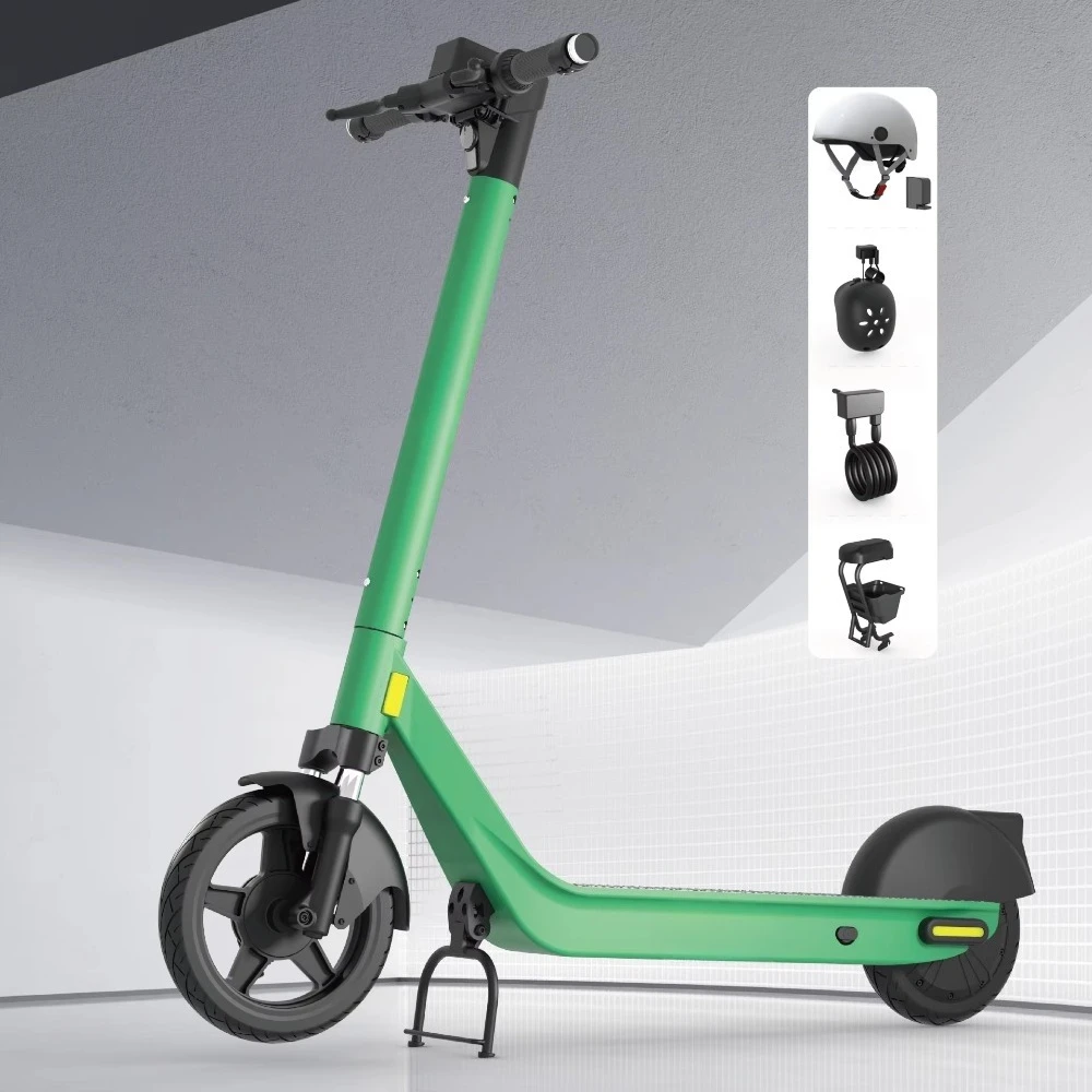 Customizable 4G GPS Sharing Electric Scooter With 10 Inch 350W Motor Swappable Battery Wires Hidden Shared Scooter