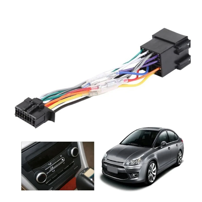 

Auto Sound System Stereo Radio Music Player Tail Line Wiring Harness Connector Plug Cable High Temperature Resistant 2003 on