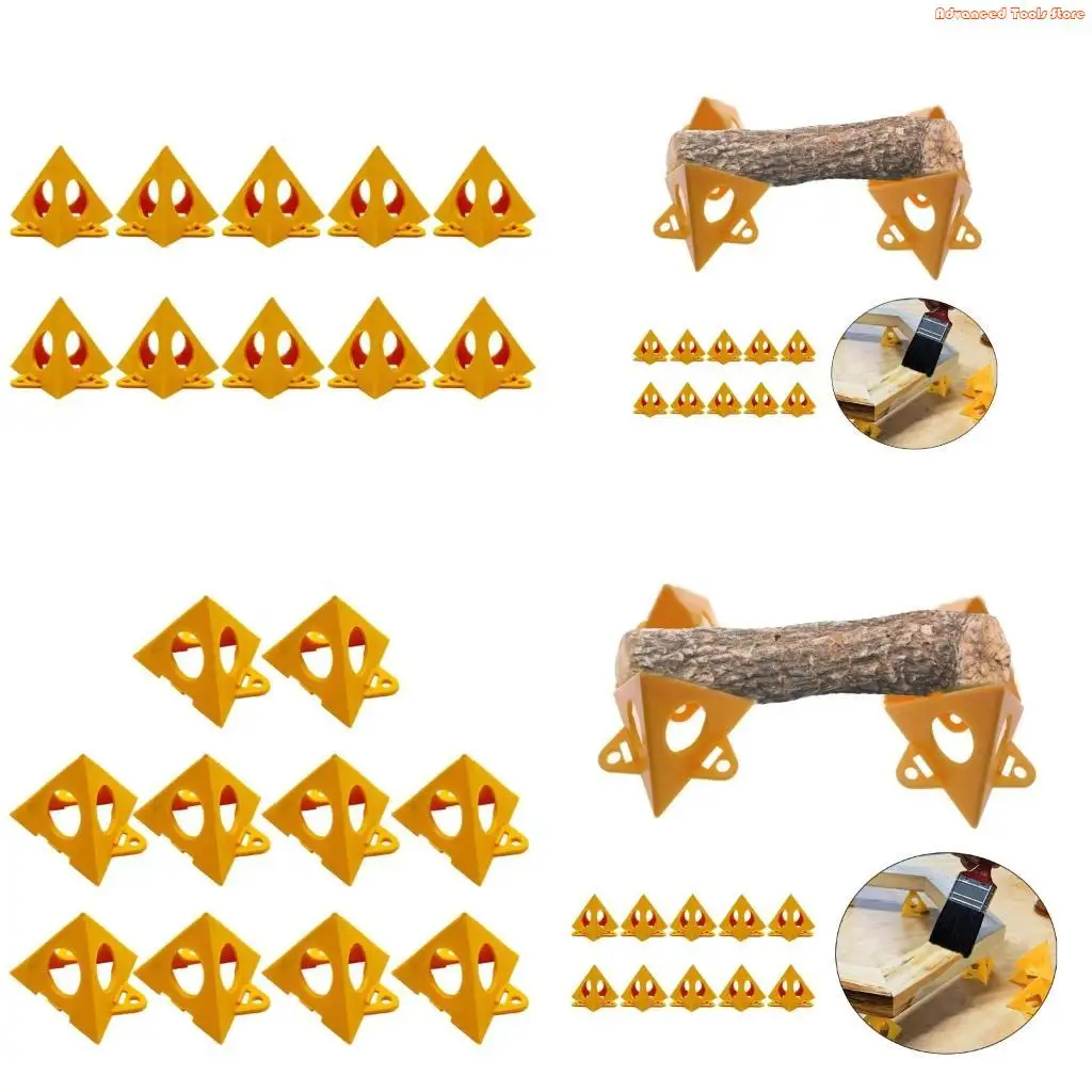 Set of 10 Adjustable Painting Stands Lightweight & Foldable Woodworking Paint StandsPerfect for Woodworking Projects W91B