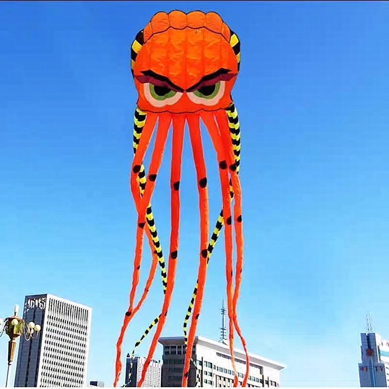 Pipa de pulpo antiguo, pipa gigante para adultos, pipas 3d, windsurf, pipa de viento, juguetes inflables para niños, juguetes para niños, volantes de cuerda 	 diversión