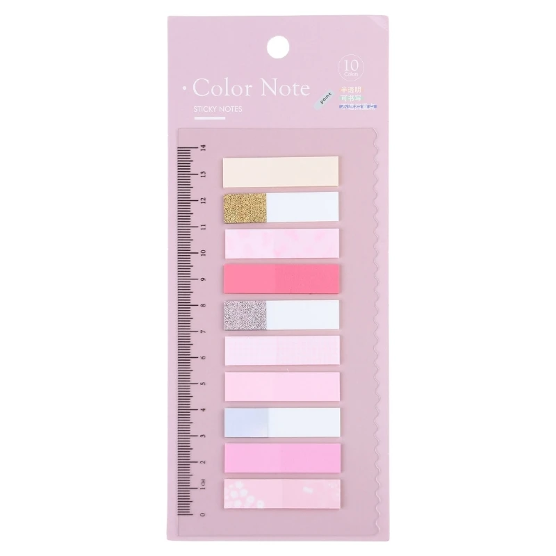 Y1UB Waterproof Index Labels Sticky Notes Tabs Book Page Marks Writable File Labels