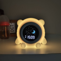 New Sleep Sound Machine Funny Kids Alarm Clock Sheep Children Sleep Trainer Alarm Clock With Night Light