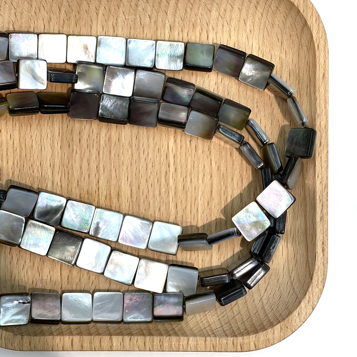 DIY Muschel-Isolationsperlen Schwarze Schmetterlingsperlen 6-10mm für Schmuckherstellung DIY Halskette Armband Ohrringe Zubehör – Detail 5