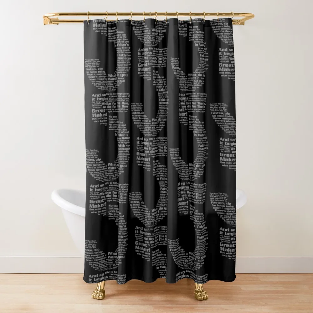 

Babylon 5 Quotes - Grey Shower Curtain Waterproof Fabric Shower Transparent Bathroom Shower Bathroom Decor Curtain