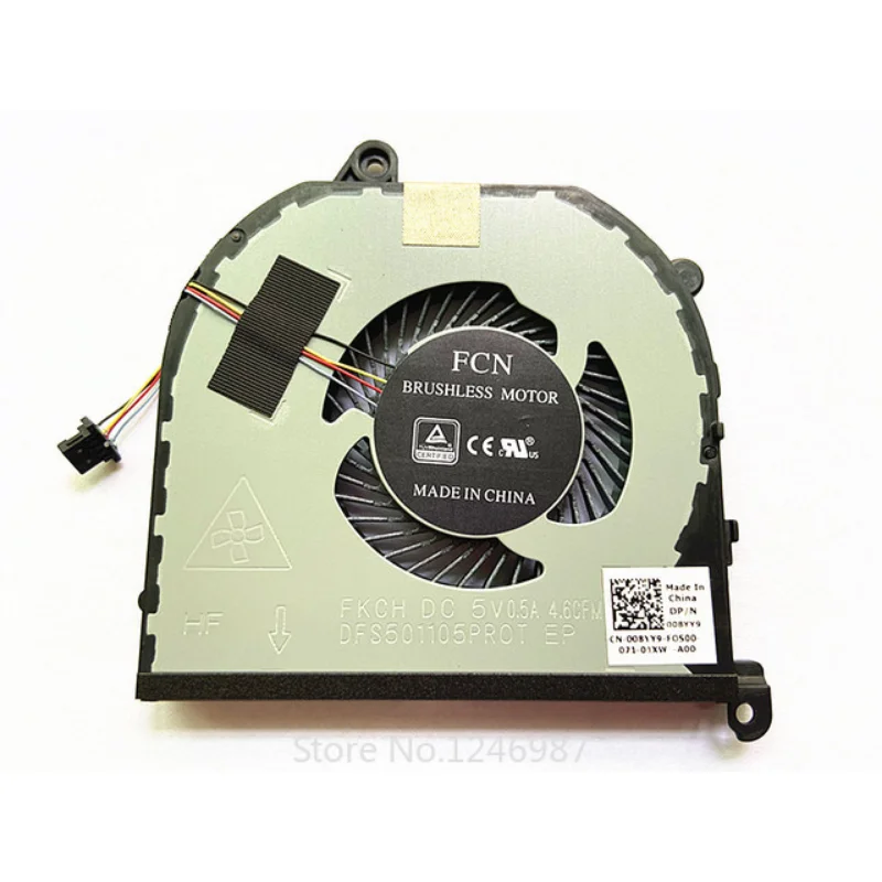 Nouveau ventilateur de reoidissement CPU GPU pour Dell Precision 5530 M5530 XPS 15 9570 0MV340 XPS15 7590 008YY9 0TK9J1 FJ6J FKCH FCN reoidissement pour ordinateur portable