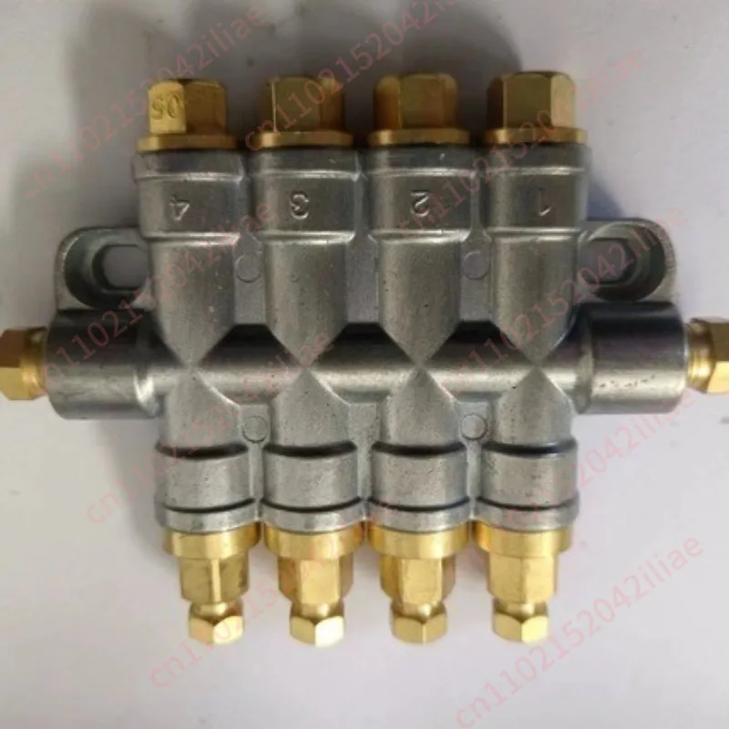 Volumetric dispenser, quantitative pressure relief oil discharge