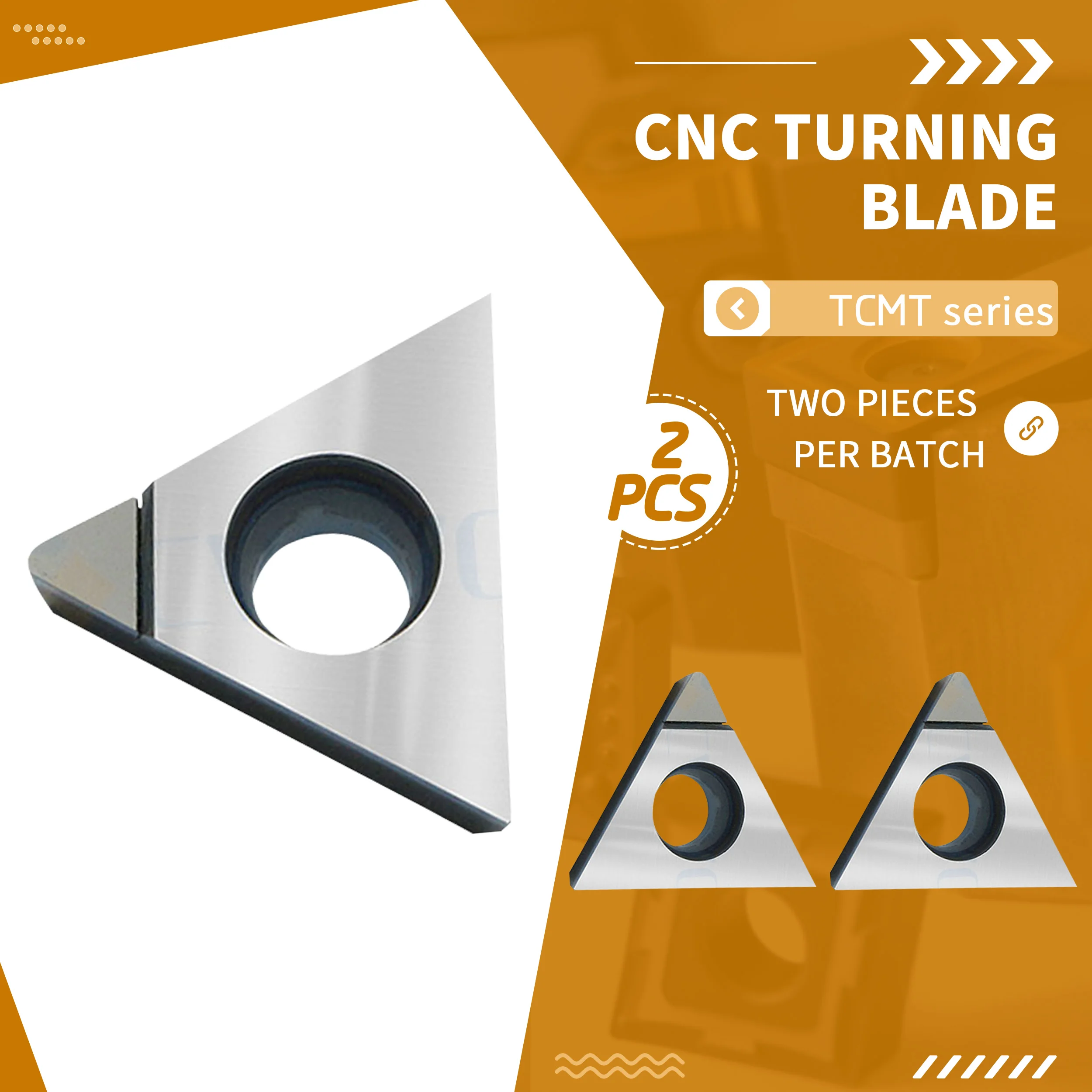 2pcs TPGH080204 TPGH090202 TCMT110204 TCMT16T304 TCMT16T308 PCD CBN CNC Lathe Diamond inserts High Hardness Blades Turning Tools