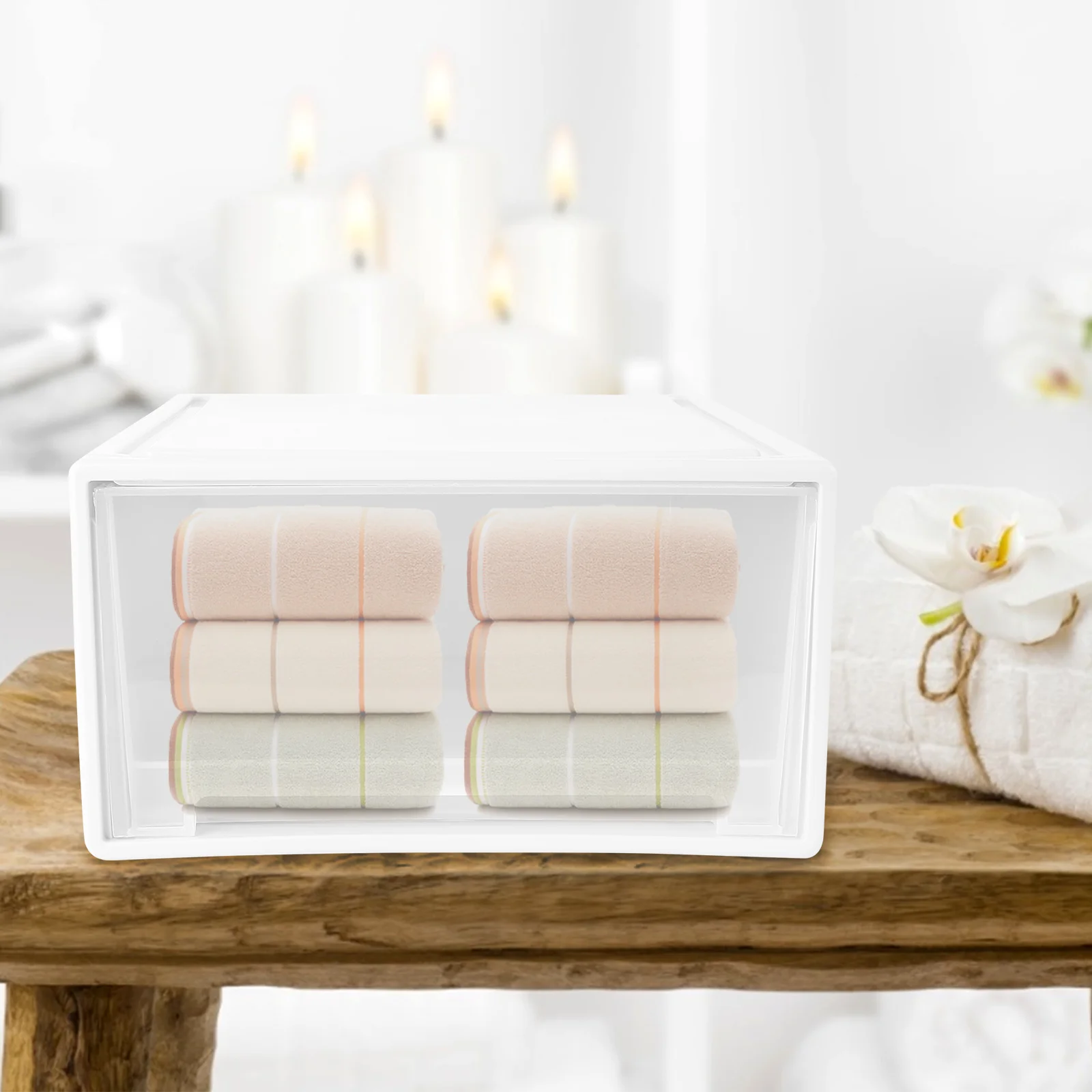 

1Pcs Drawer Type Storage Box Large Capacity Plastic Clothes Organizer Home Sundries Container Multipurpose Storage Box