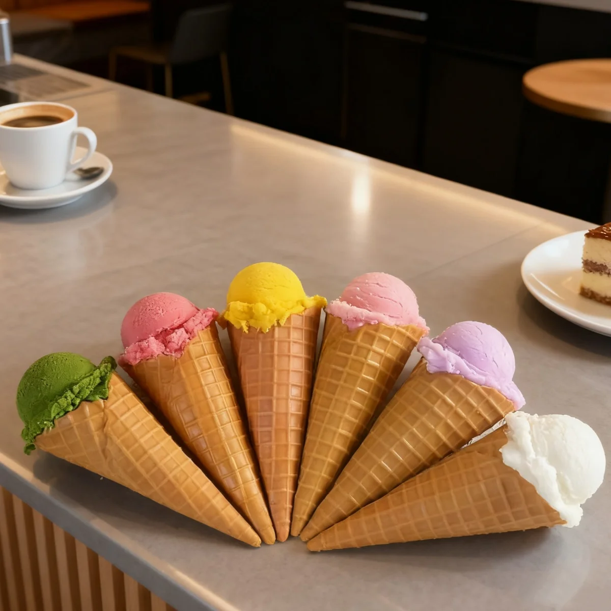 Realistisches Plastik-Eiscreme-Schaufel-Modell, süße harte Faux-Display-Maschine, Display-Window Eis Becher Fake Lebensm