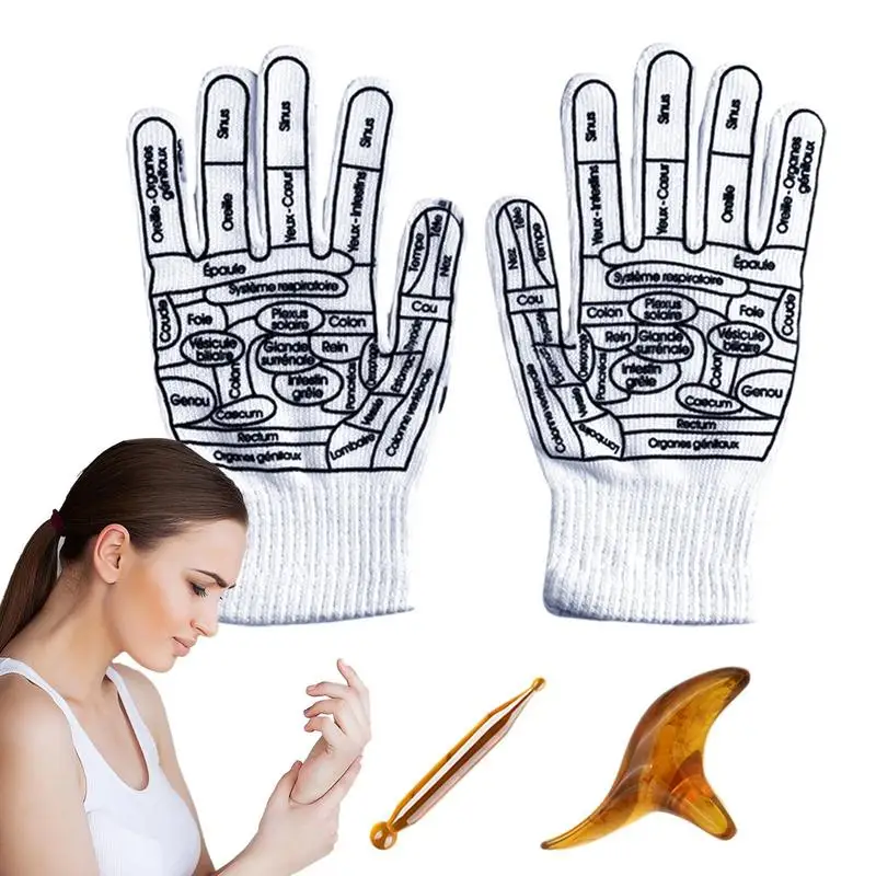 นวดกดจุดถุงเท้านวดกดจุดถุงมือนวดจุดเครื่องมือนิ้วมือเท้า Relief Remedy สําหรับนวดเท้าผู้หญิง Soothing Soles ถุงมือ