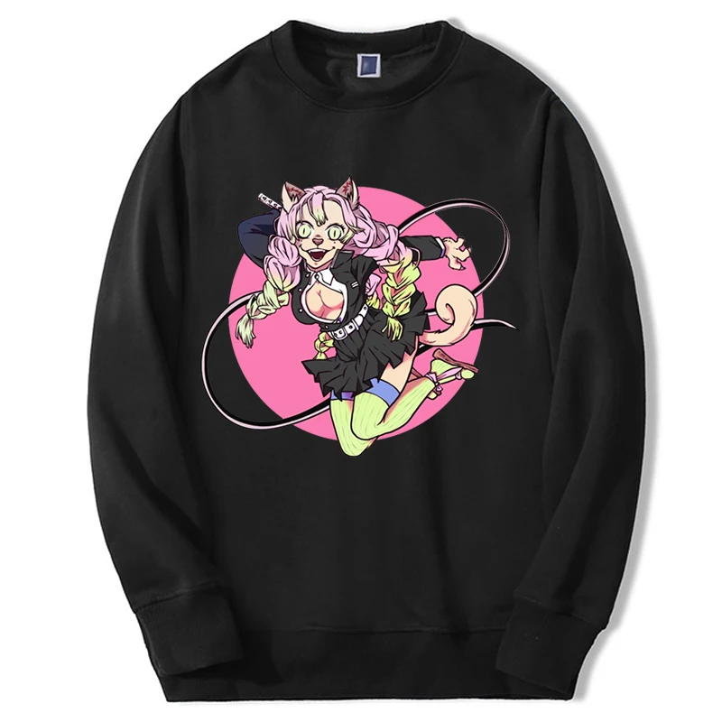 

Demon Slayer Hoodie Kawaii Anime Girl Graphic Print Sweatshirts Hip Hop Streetwear Kimetsu No Yaiba Fashion Oversized Tracksuit