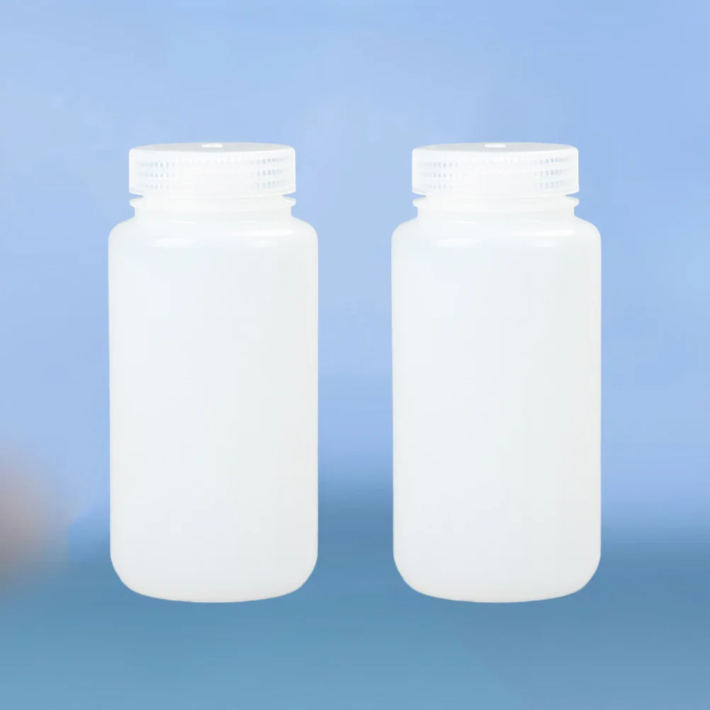 2Pcs Disinfectant Liquid Bottles Hdpe Smooth Plastic Refillable Container for Lotion Shampoo Water Holder Leakproof Home