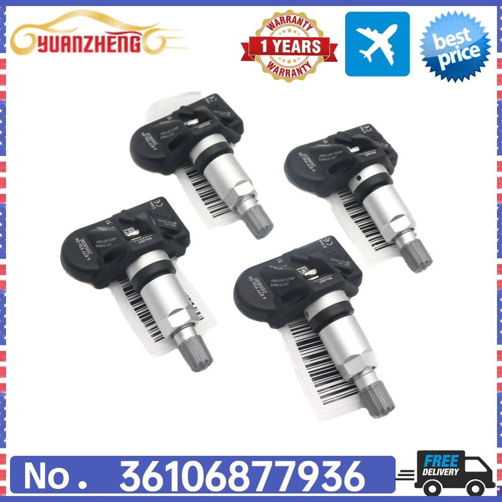 For Alpina B3 B5 D3 XB7 BMW 1 2 3 4 5 7 Series Rolls-Royce Mini 433Mhz TPMS Tire Pressure Monitoring System Sensor 36106877936