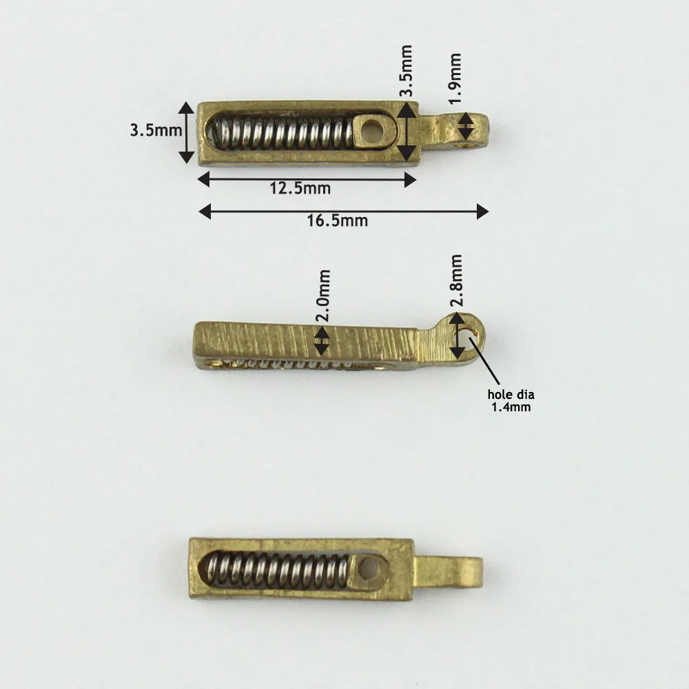 Gafas de piezas con inserto de resorte, reparación de patillas flexibles, Marco óptico, pieza de repuesto rota, 100 #616 #, 624