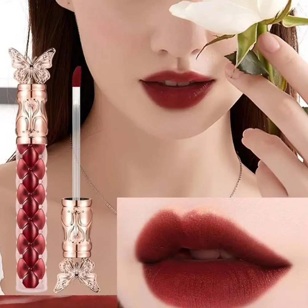 Brillo de labios líquido, 4 colores, lápiz labial líquido cosmético, altamente pigmentado, brillante, antiadherente, brillo de labios de larga duración