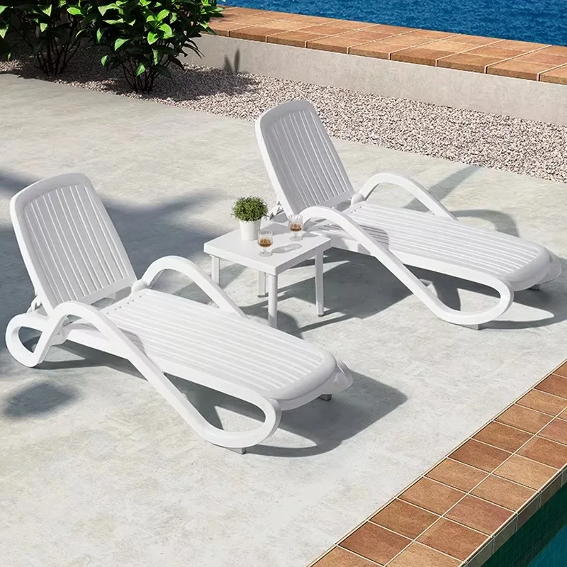 Salotti da piscina Mobili da esterno di lusso Terrazza Lettini da spiaggia