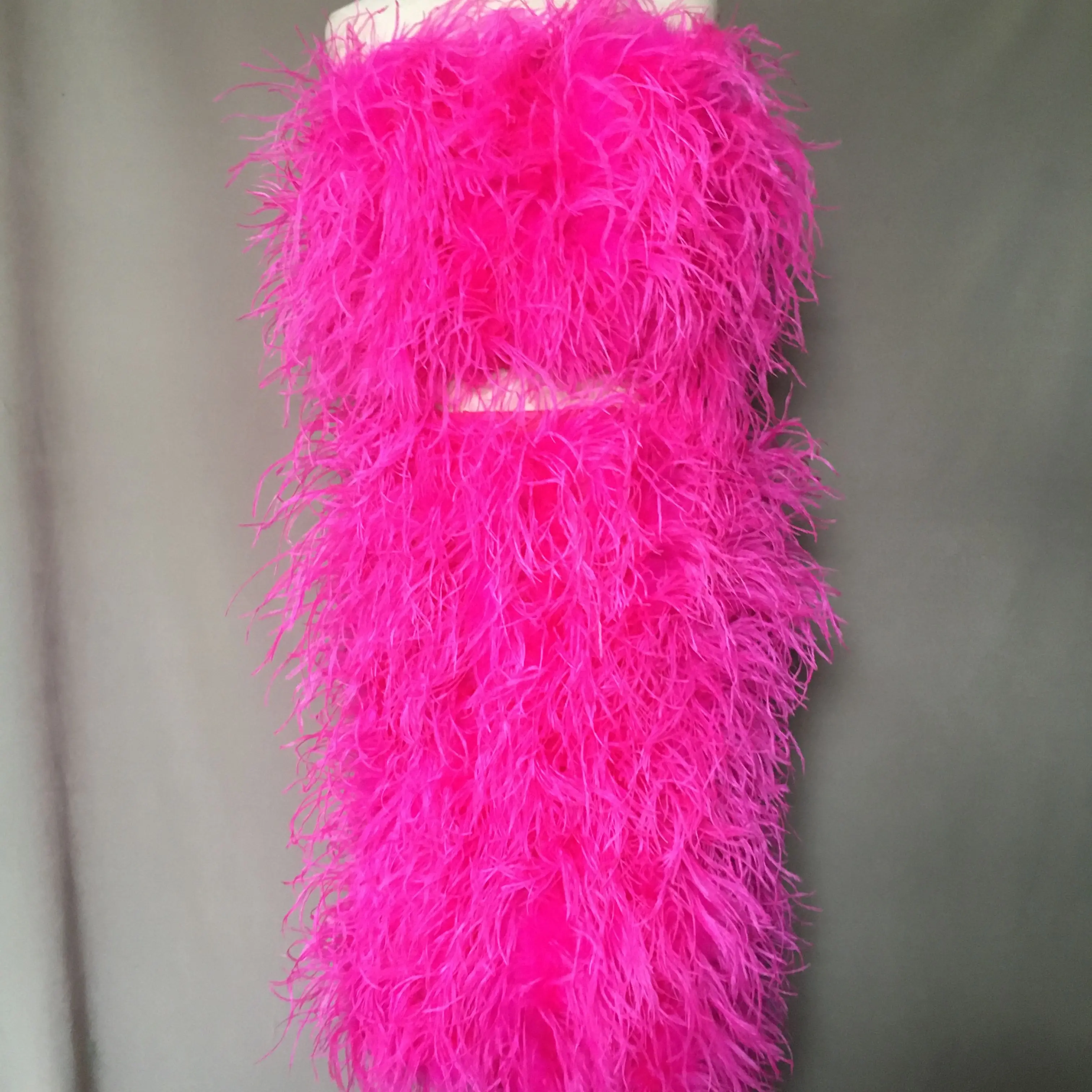 

Комплект с пушистой юбкой из страусиных перьев, роскошное вечернее платье, комплект из 2 предметов, 220628