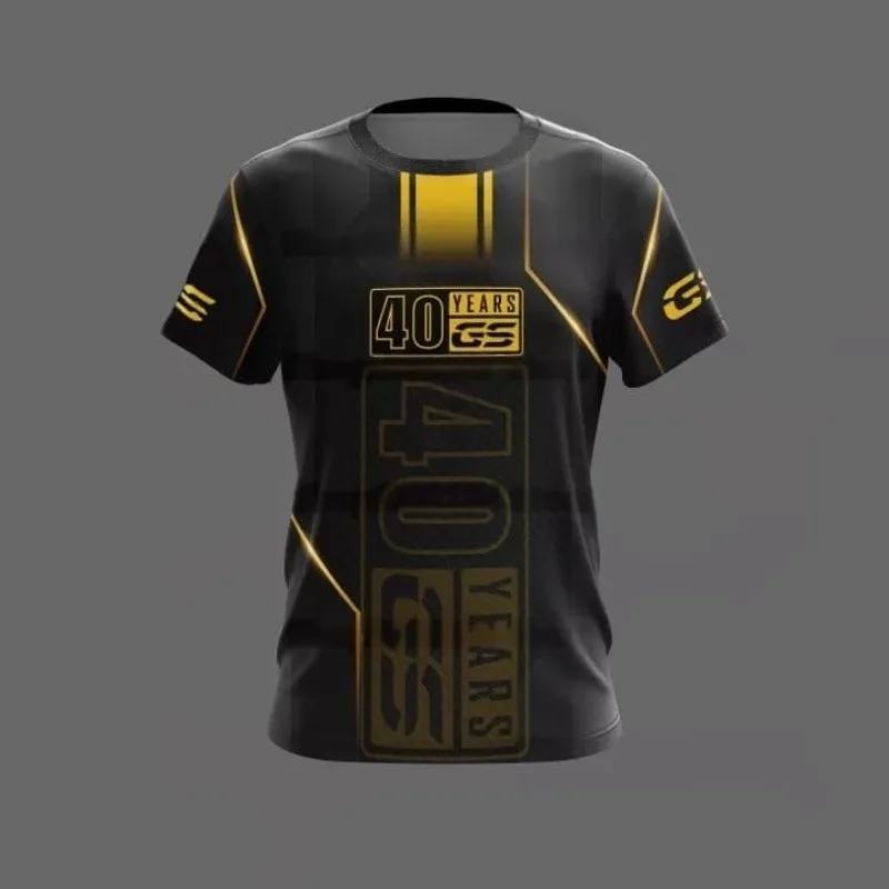 

BMW GS 40th Anniversary Motorcycle New Motorcycle T-shirt Adventure Men's Racing Team Quick Drying Breathable Racing Suit