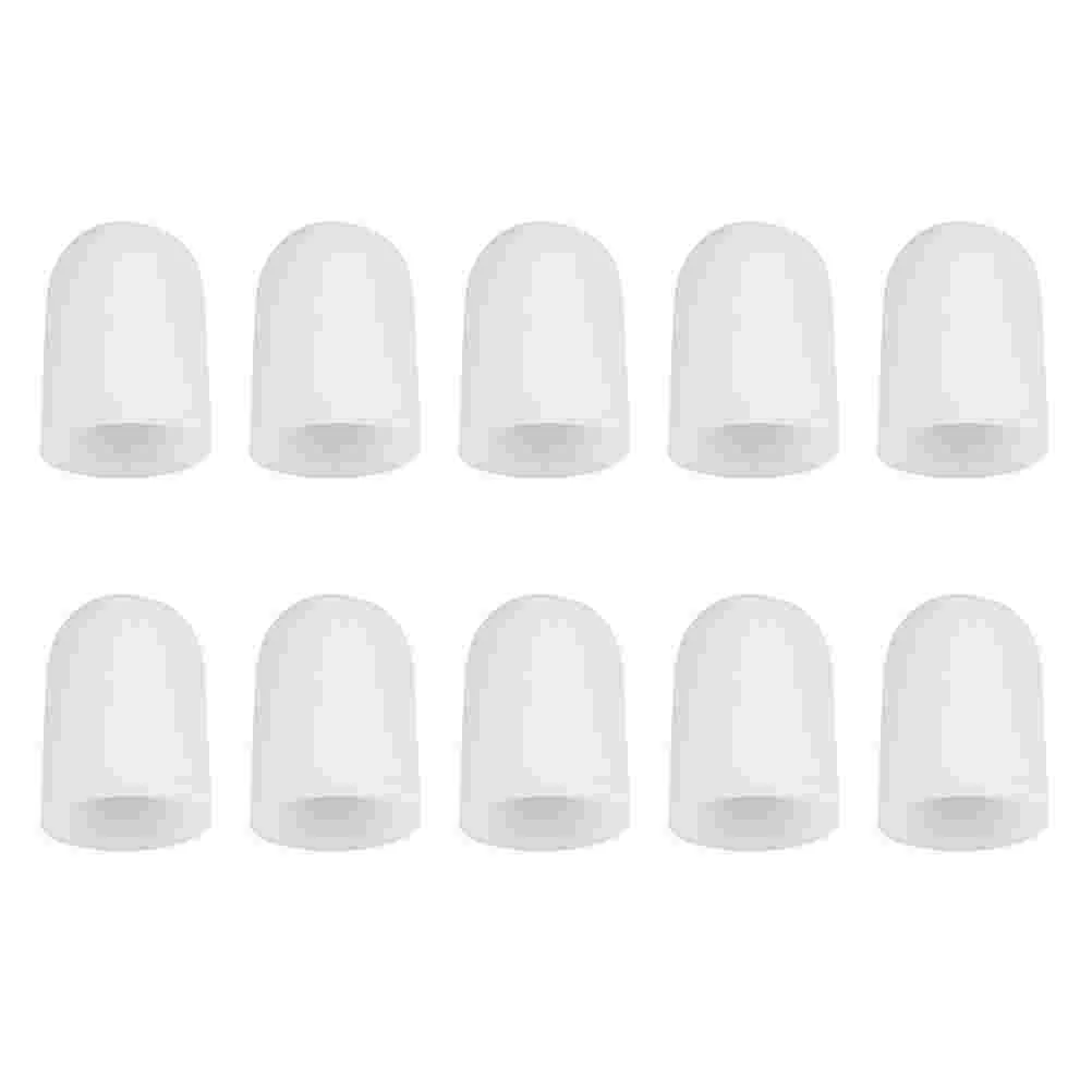 5 Pairs Protection Thicken Finger Protector Cots Breathable Caps Fingertip Grips Sebs Simple Covers