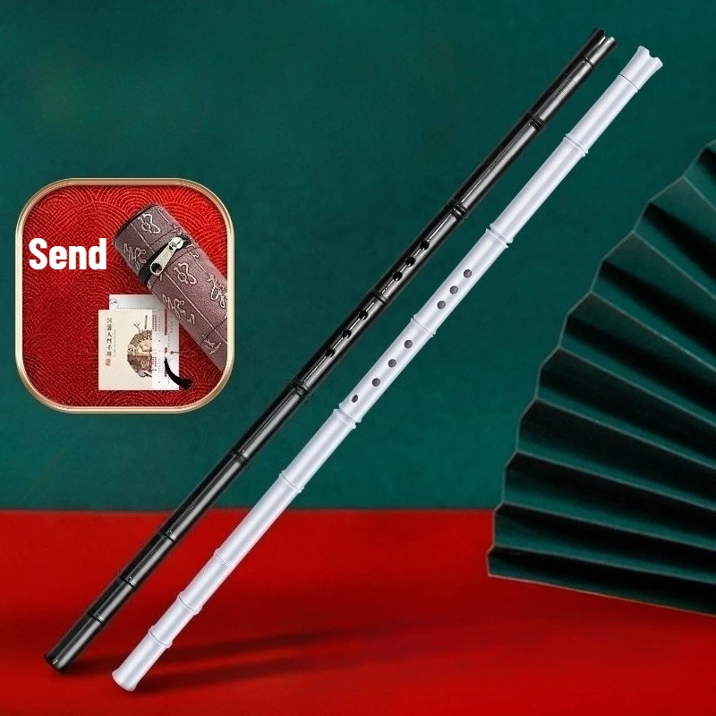 8 Holes Chinese Vertical Bamboo Flute G Key Professional Xiao Traditional Musical Instruments Detachable Flute for Beginners