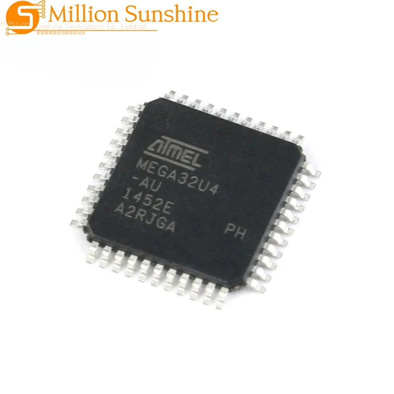 10Pcs/1pc ATMEGA32U4-AUR ATMEGA32U4-AU ATMEGA32U4 MEGA32U4-AU TQFP-44 Microcontroller AVR 32KB Flash Memory USB MCU Chip IC