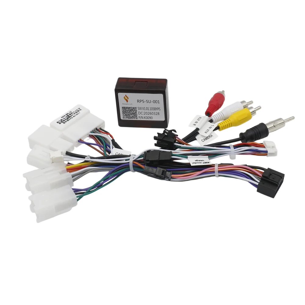 CANBUS Decoder 16 Pin For Subaru Forester Outback Legacy XV Crosstrek Harman Kardon Radio Wiring Harness Adapter