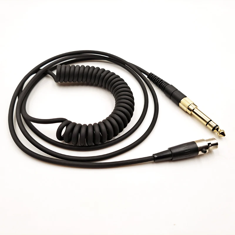 For Pioneer AKG Q701 H118 H128 HDJ-2000 K141 K272 K701 K702 K371 K275 Replaceable 6.35mm to MINI XLR 3pin Spring Headphone Cable