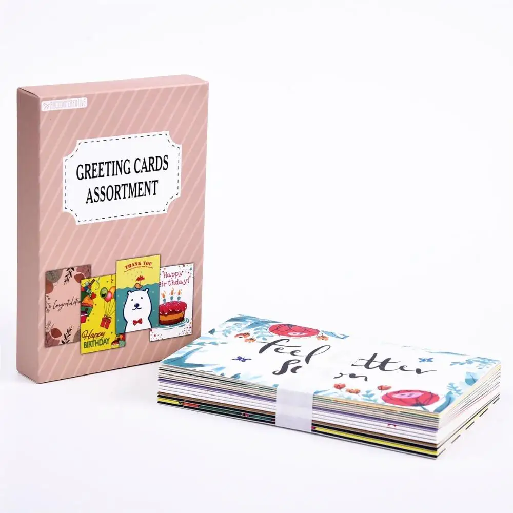 15*20cm Greeting Cards with Envelopes 15 Unique Design Blank Inside Encouragement Cards Note Cards with Sealing Stickers