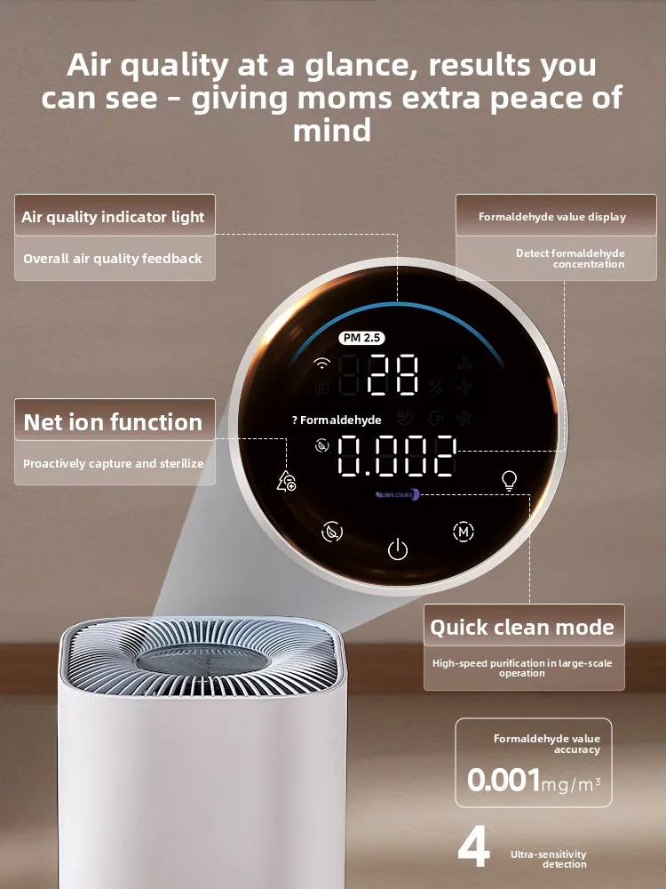 Очиститель воздуха, дезинфекция матери и младенца, стерилизация, удаление аллергии, удаление дехида, цифровой очиститель для курения Air4