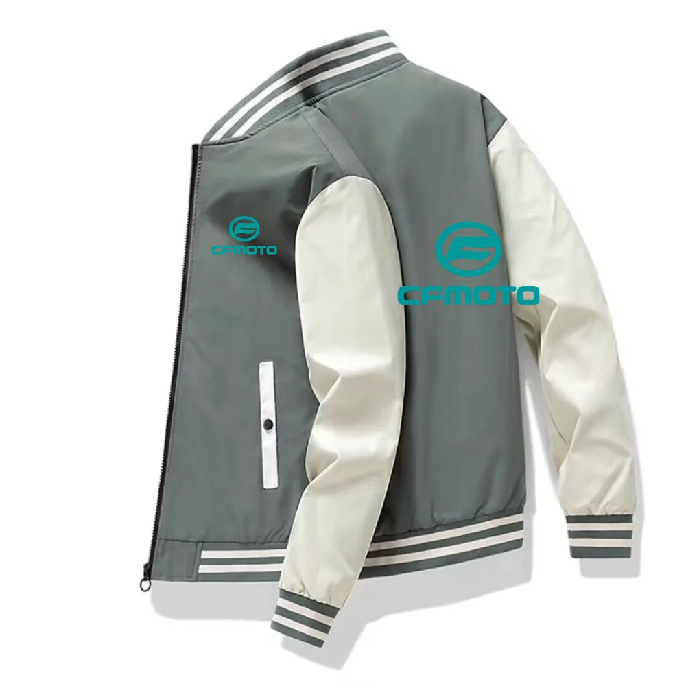 2024 Cfmoto Spring and autumn New Style Bomber Jacket Men Casual Slim Fit Baseball Jacket Men's Latest Fashion Jacket Hot Style