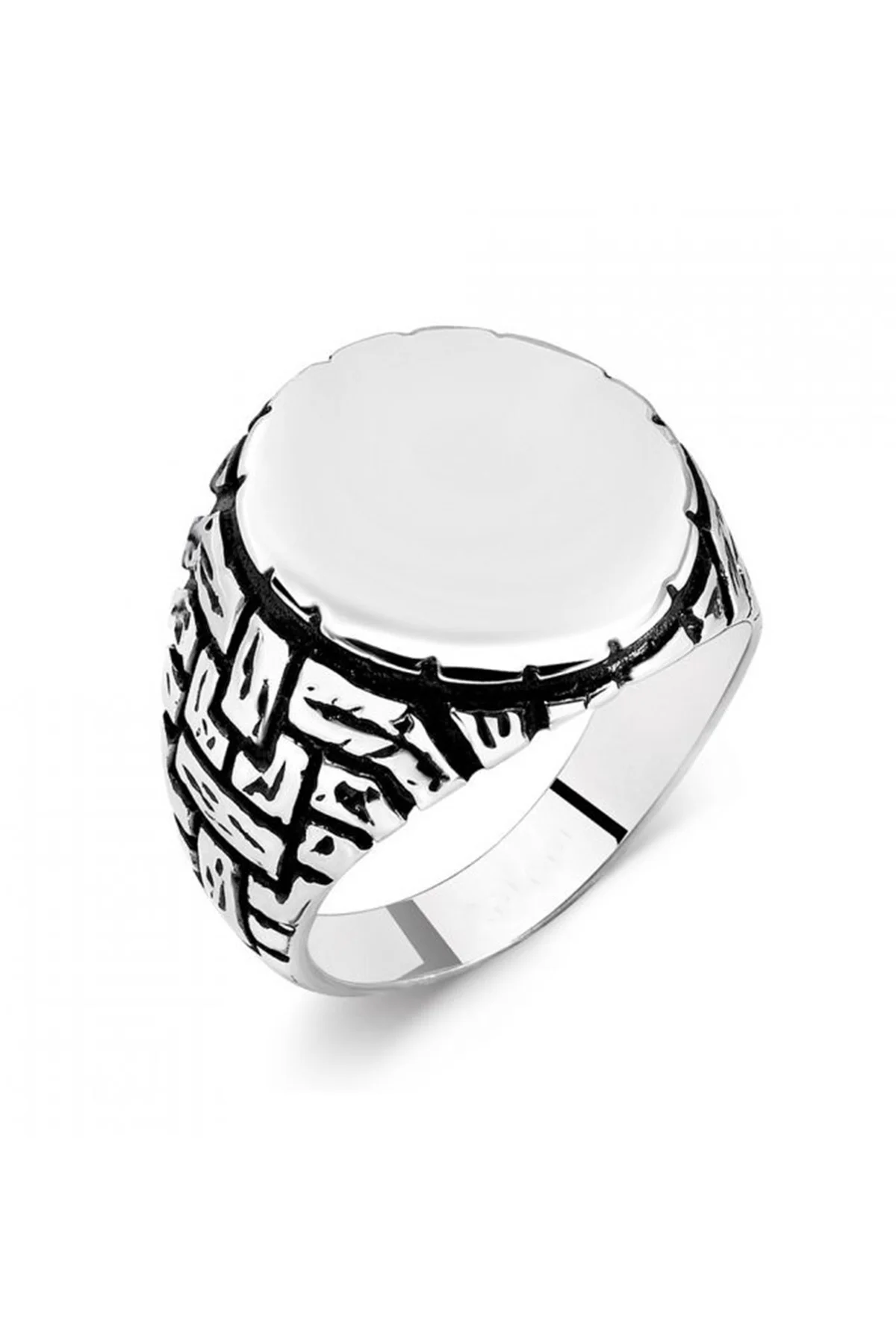 

Pit Pattern 925 Sterling Silver Men 'S Ring